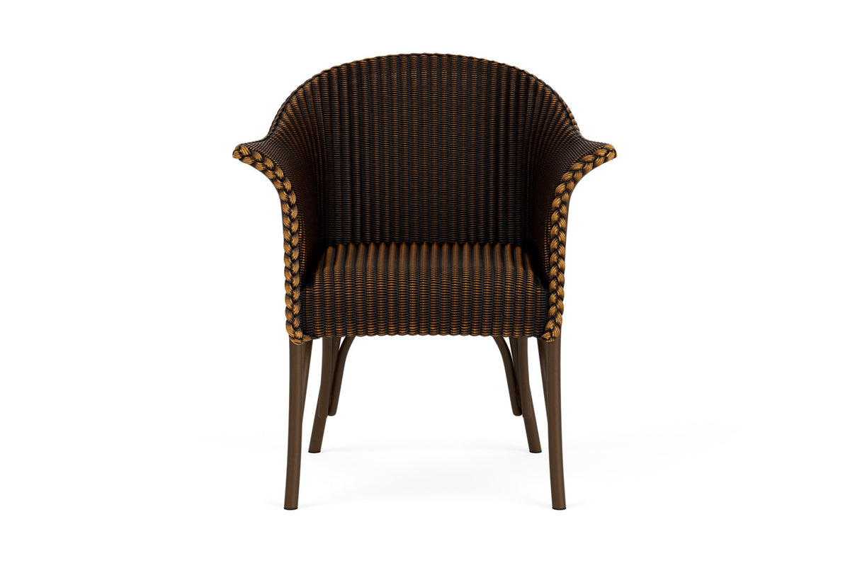 Lloyd Flanders All Seasons Dining Armchair with Padded Seat in Mink