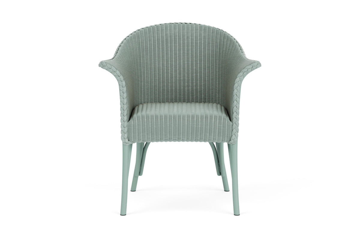 Lloyd Flanders All Seasons Dining Armchair with Padded Seat in Sea Glass