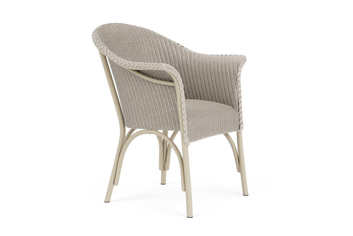 Lloyd Flanders All Seasons Dining Armchair with Padded Seat in Linen, view 3