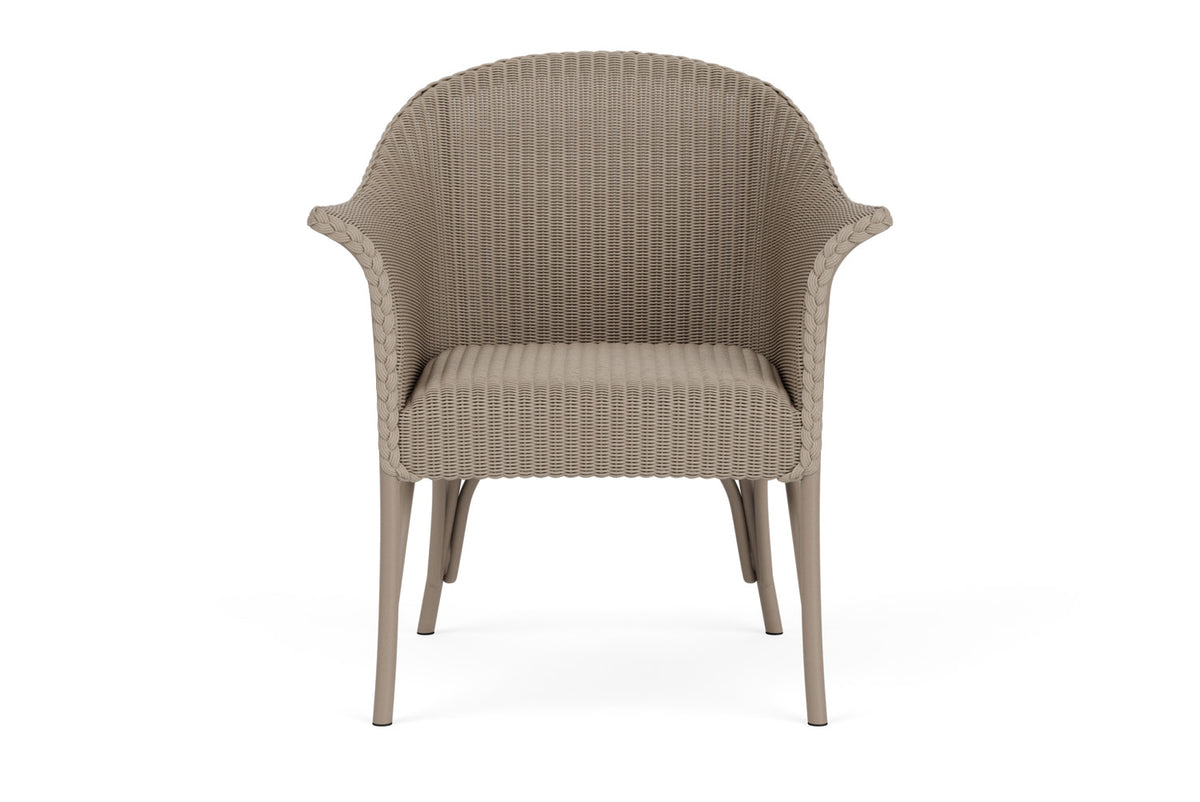 Lloyd Flanders All Seasons Lounge Chair with Padded Seat in French Beige