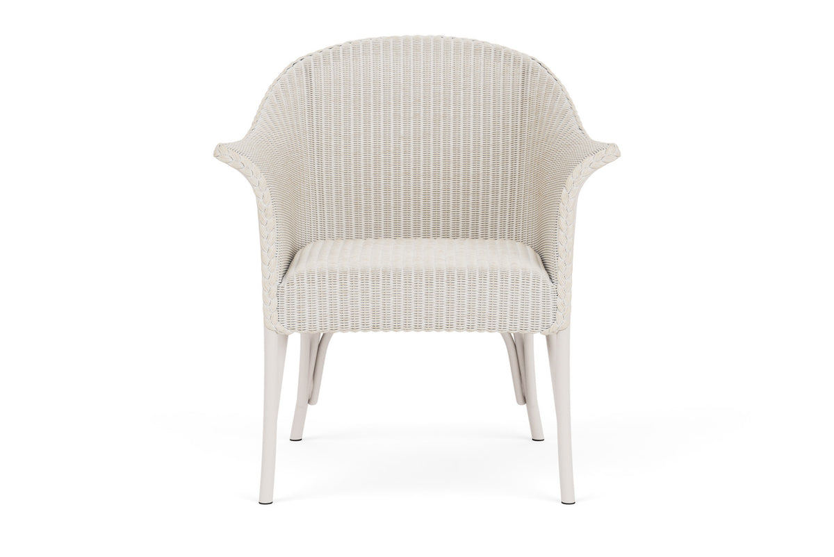 Lloyd Flanders All Seasons Lounge Chair with Padded Seat in Antique White