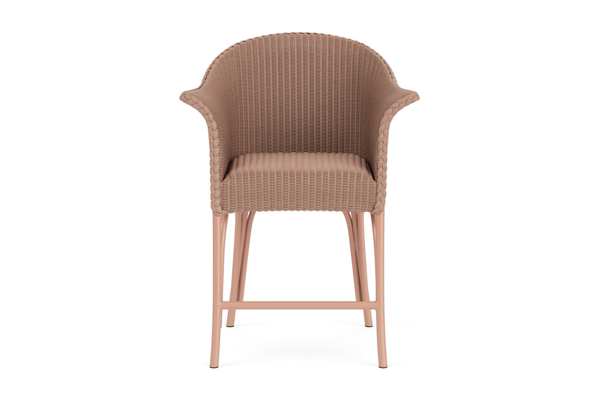 Lloyd Flanders All Seasons Balcony Stool with Padded Seat in Rosewood