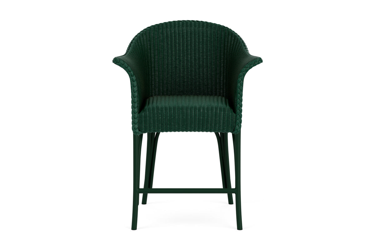Lloyd Flanders All Seasons Balcony Stool with Padded Seat in Woodland