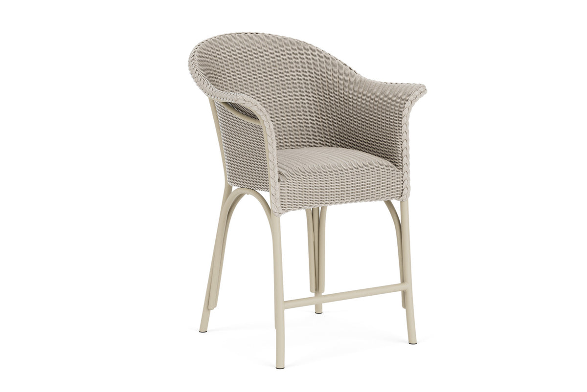 Lloyd Flanders All Seasons Balcony Stool with Padded Seat in Linen, view 2