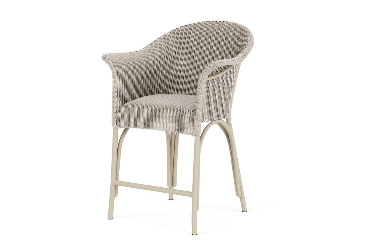 Lloyd Flanders All Seasons Balcony Stool with Padded Seat in Linen, view 10