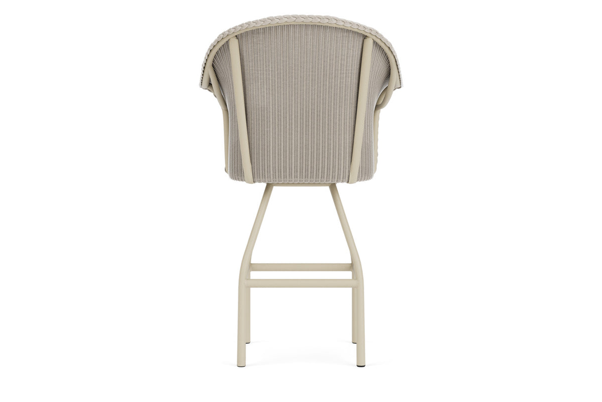 Lloyd Flanders All Seasons Swivel Bar Stool with Padded Seat in Linen, view 7