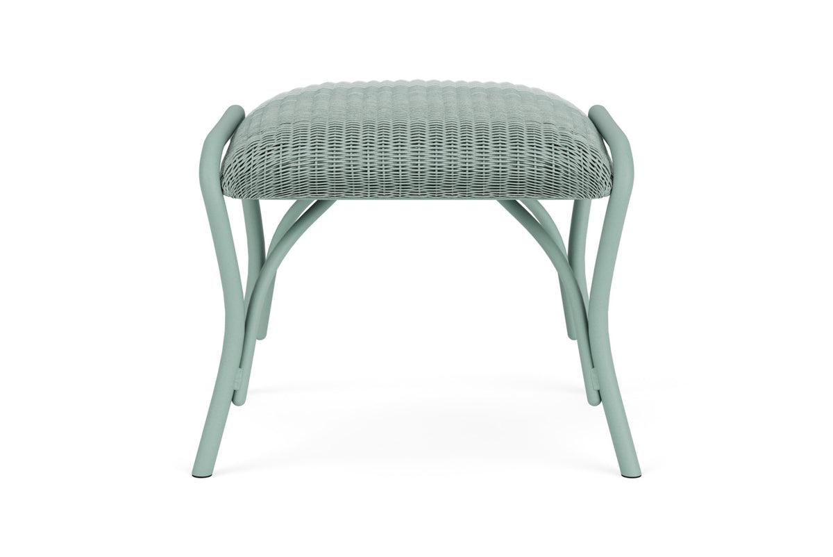Lloyd Flanders All Seasons Ottoman with Padded Seat in Sea Glass