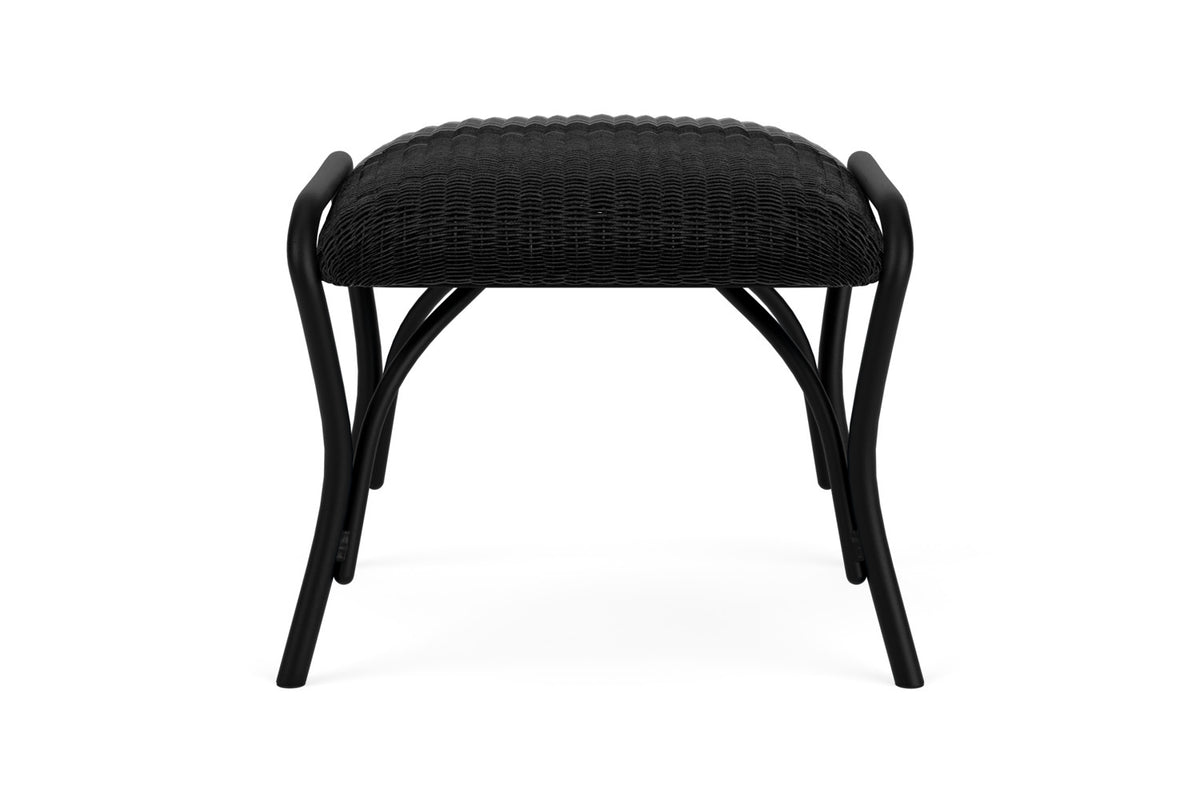 Lloyd Flanders All Seasons Ottoman with Padded Seat in Ebony