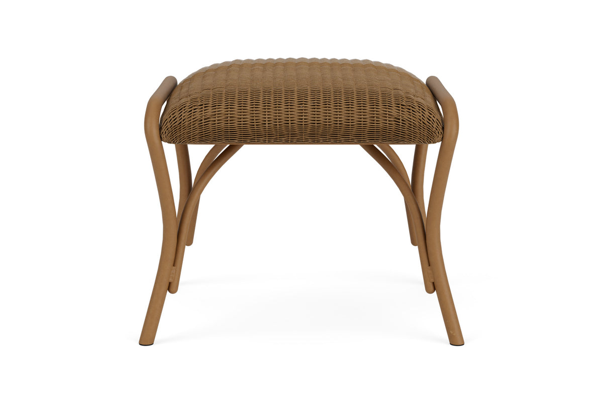 Lloyd Flanders All Seasons Ottoman with Padded Seat in Hickory