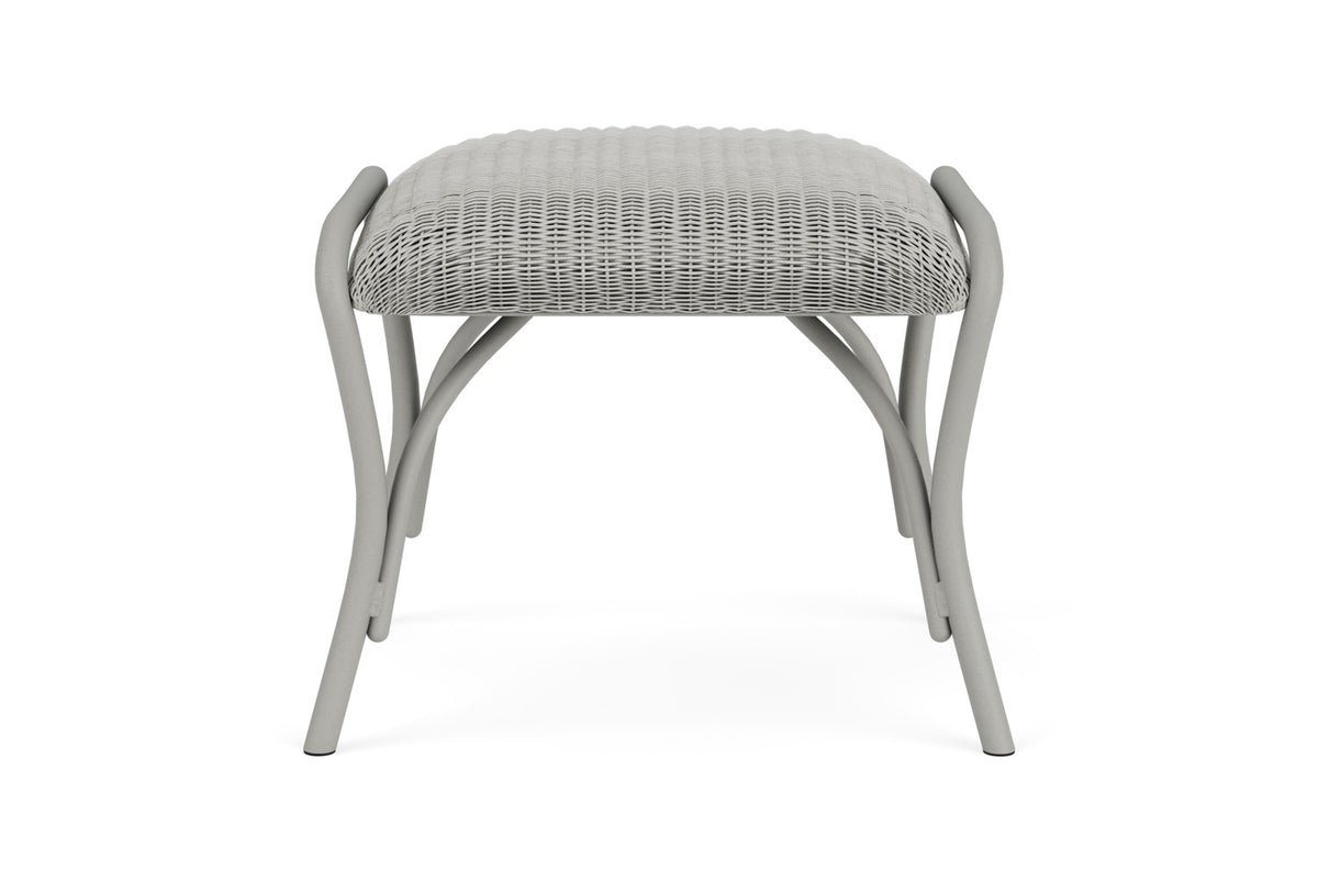 Lloyd Flanders All Seasons Ottoman with Padded Seat in Platinum