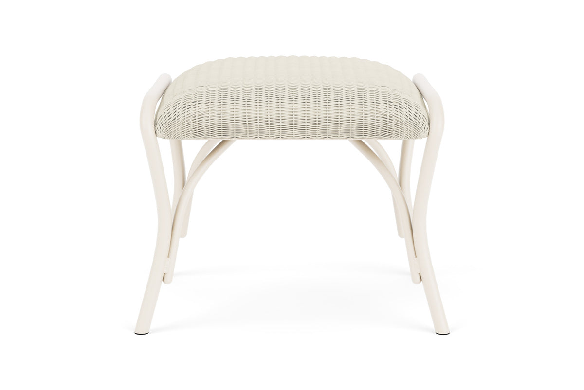 Lloyd Flanders All Seasons Ottoman with Padded Seat in Ivory