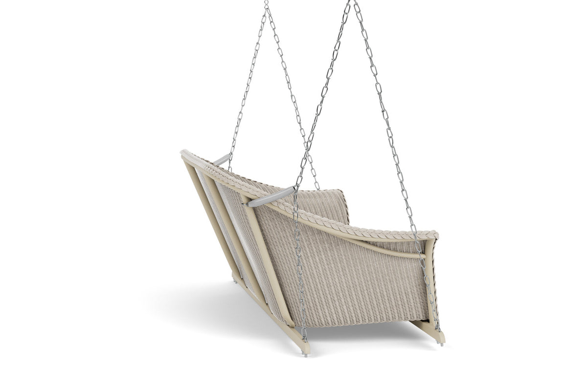 Lloyd Flanders All Seasons Settee Swing with Padded Seat in Linen, view 5