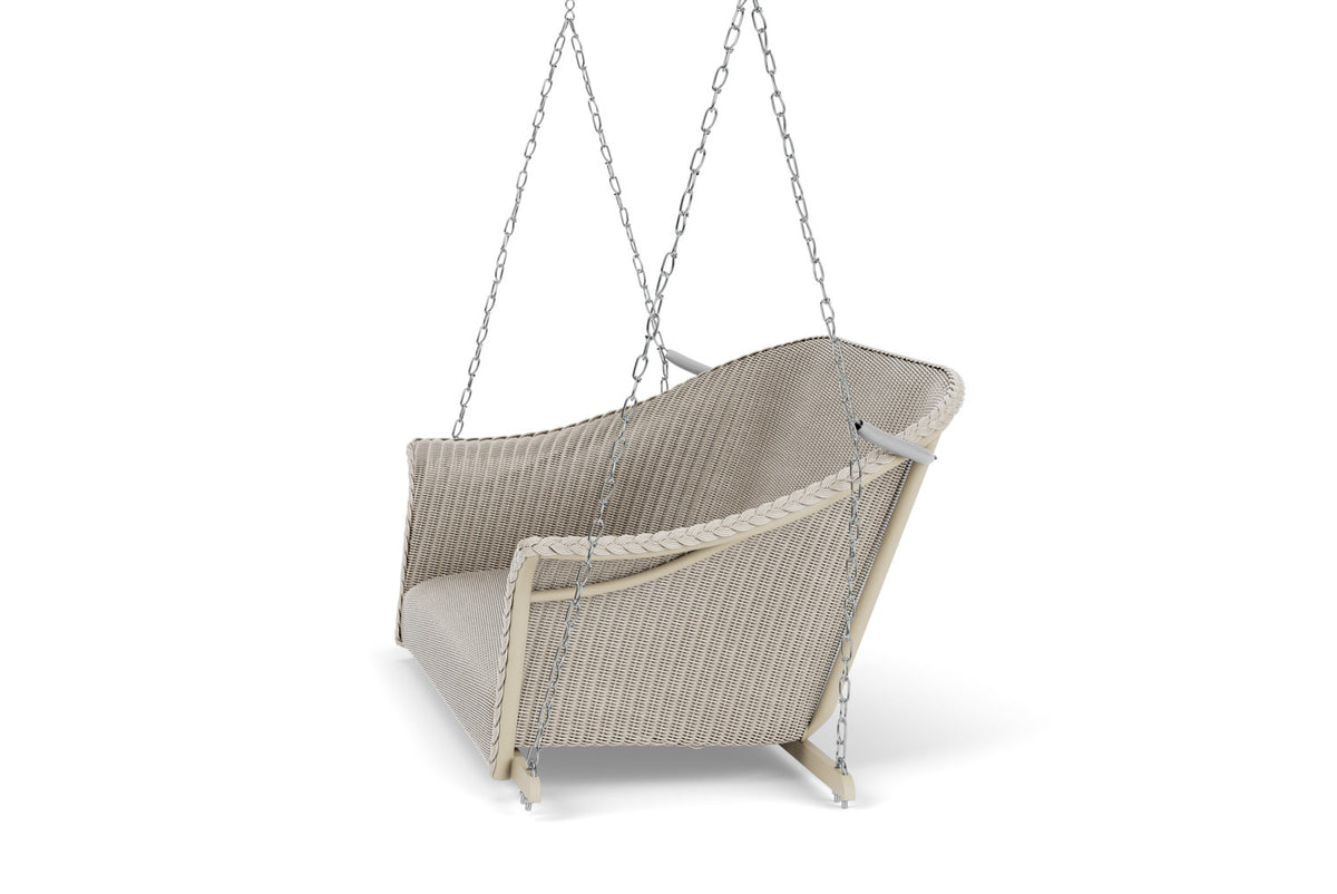Lloyd Flanders All Seasons Settee Swing with Padded Seat in Linen, view 9