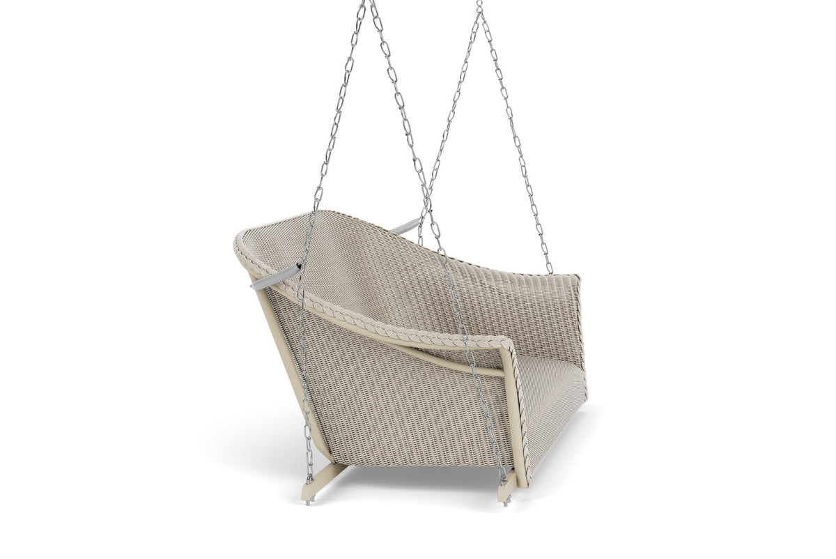 Lloyd Flanders All Seasons Settee Swing with Padded Seat in Linen, view 4