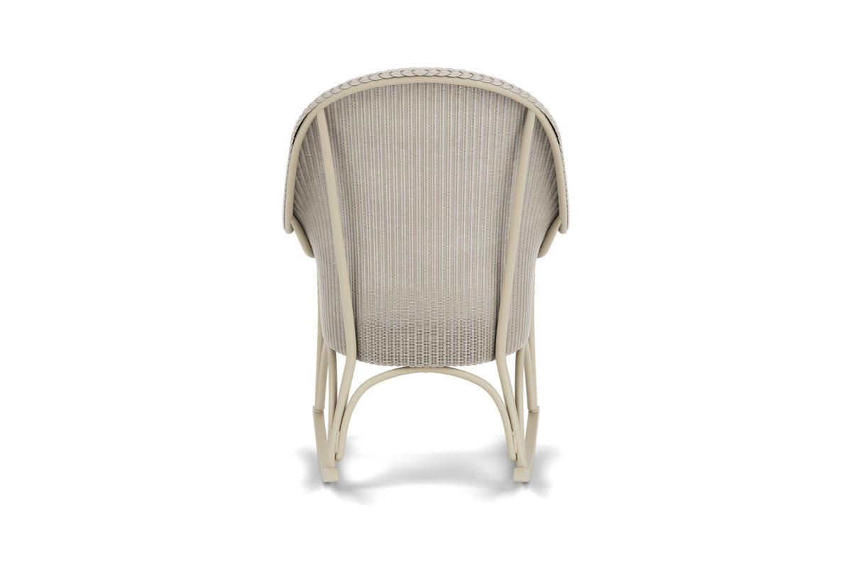 Lloyd Flanders All Seasons High Back Porch Rocker with Padded Seat in Linen, view 7