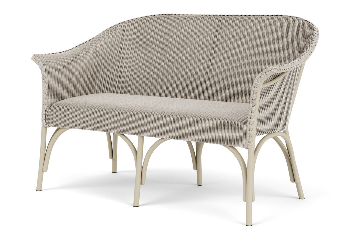Lloyd Flanders All Seasons Settee with Padded Seat in Linen, view 10