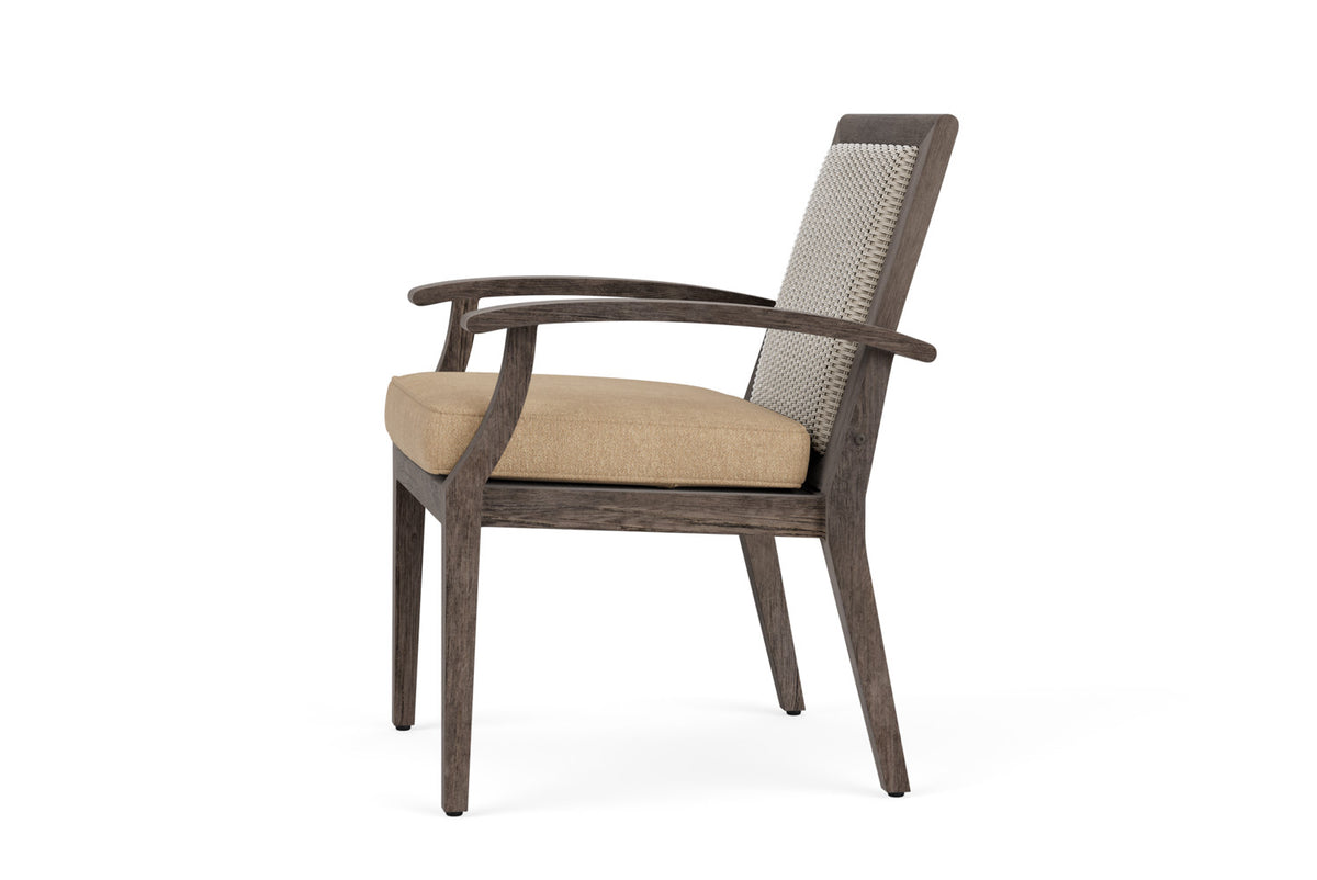Lloyd Flanders Frontier Dining Set in Linen with Hayden Sand fabric, view 9