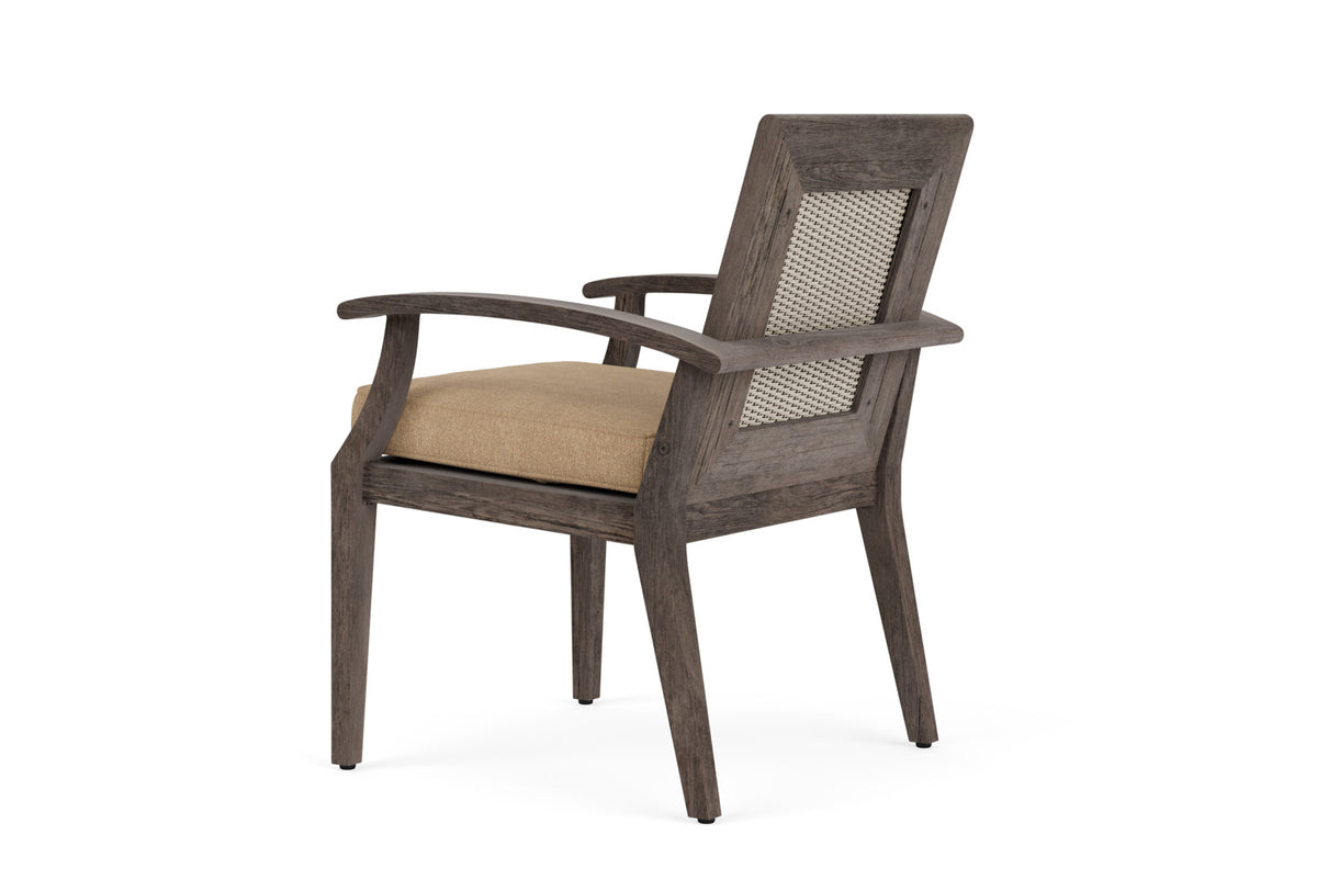 Lloyd Flanders Frontier Dining Set in Linen with Hayden Sand fabric, view 8