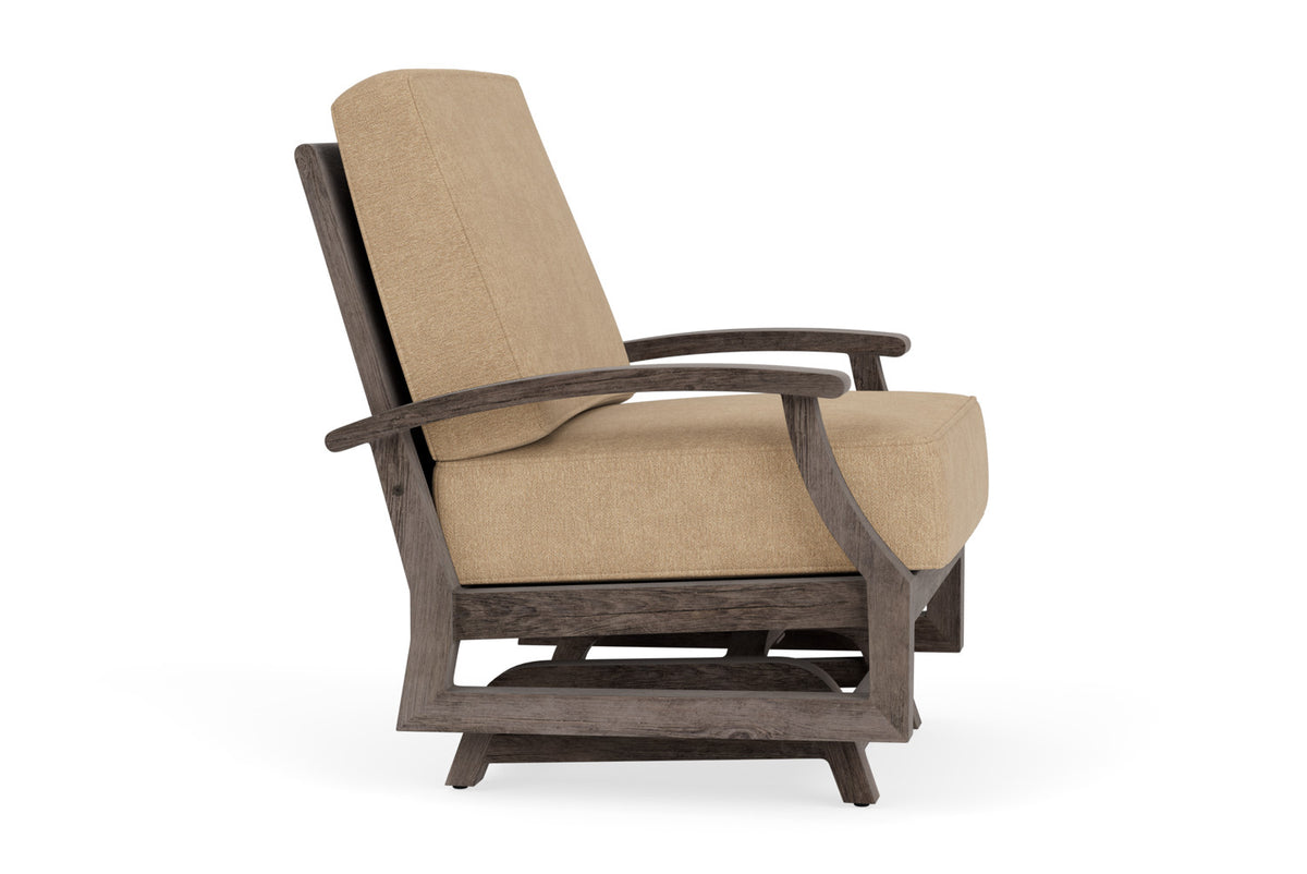 Lloyd Flanders Frontier Spring Rocker in Linen with Hayden Sand fabric, view 4