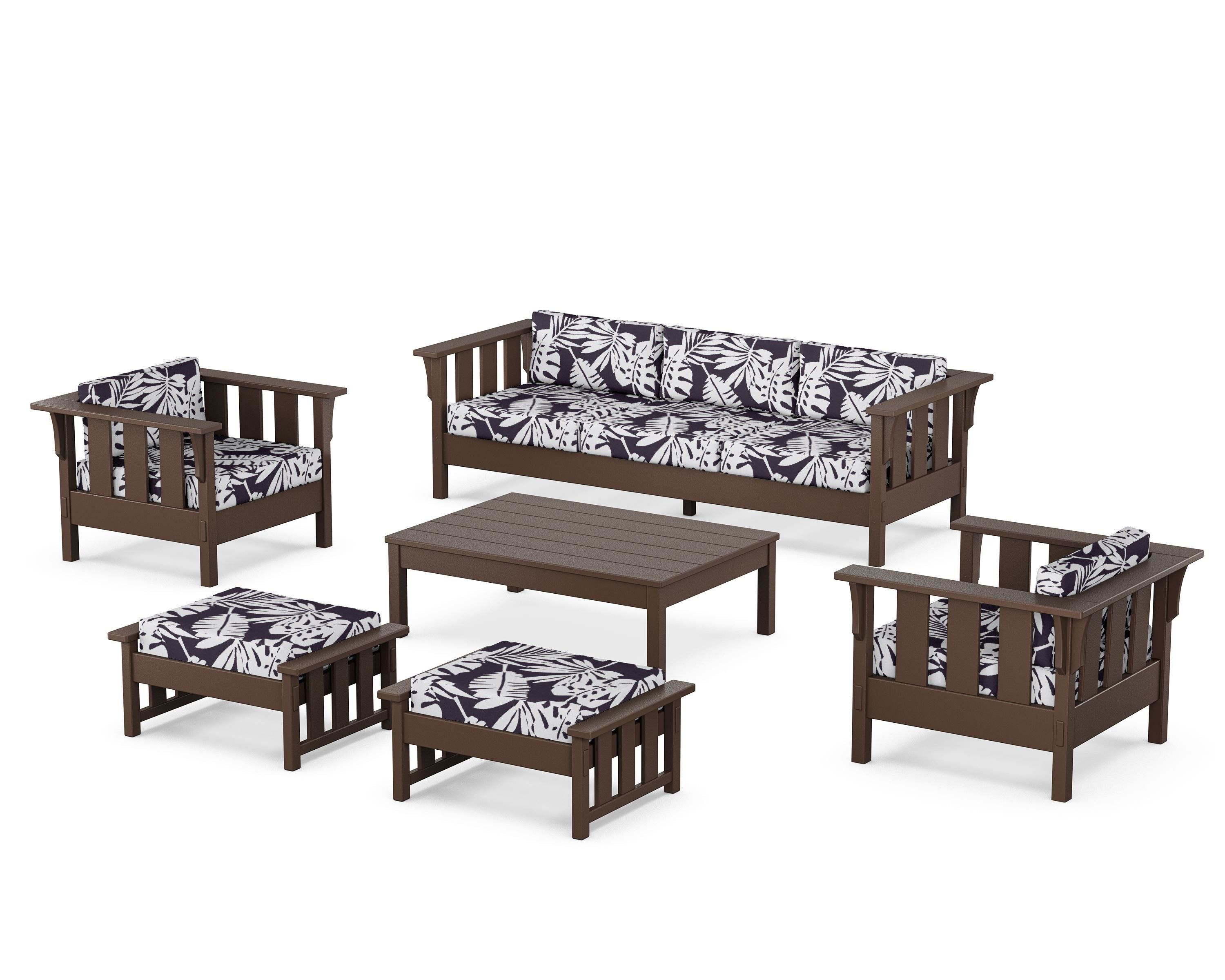 POLYWOOD Acadia 6-Piece Lounge Sofa Set
