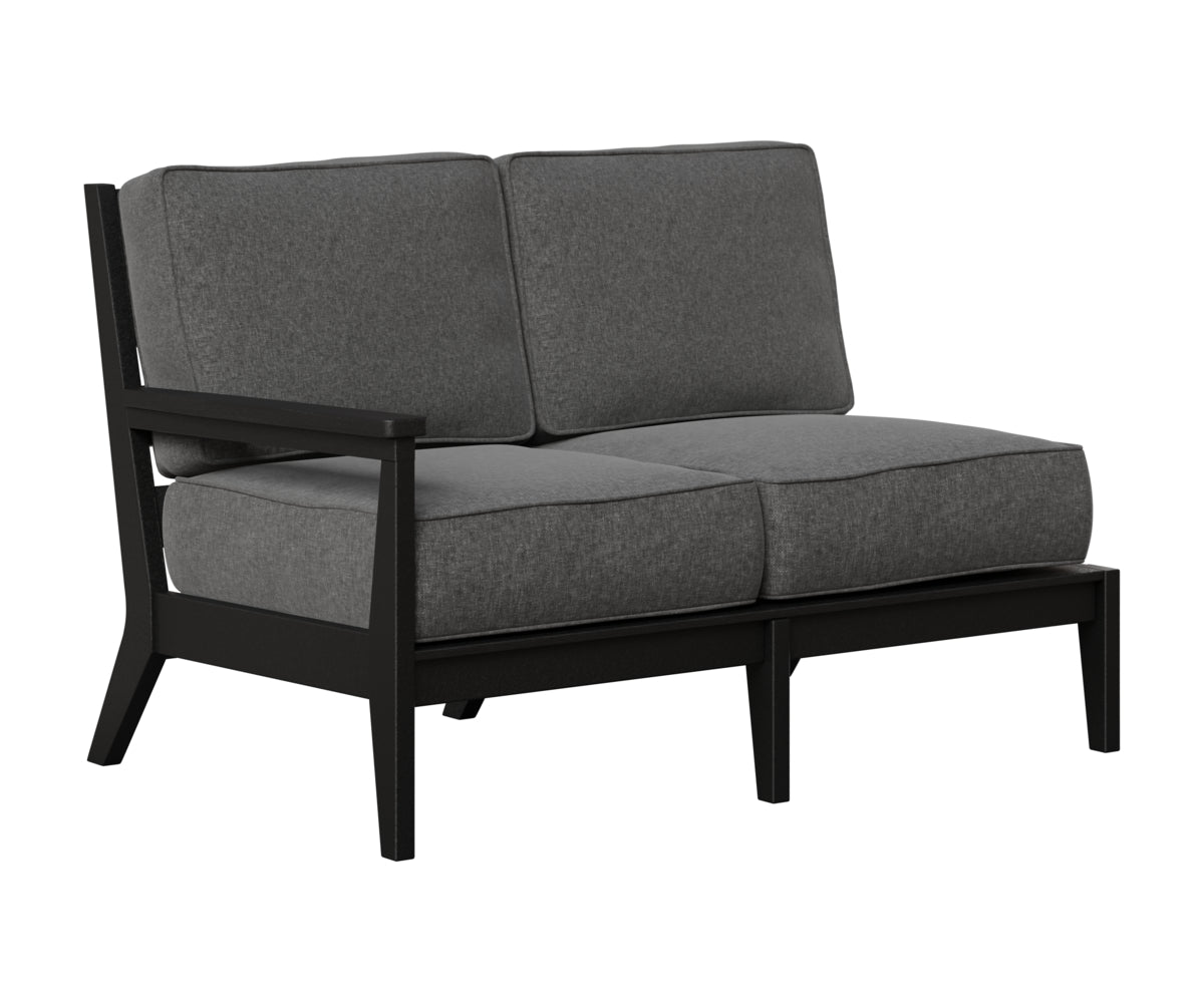 Berlin Gardens Mayhew Right Arm Loveseat in Black