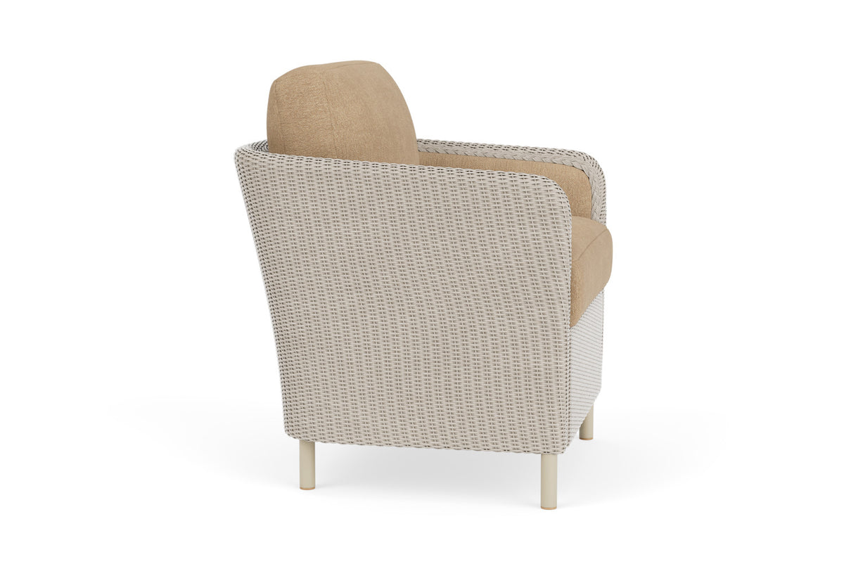 Lloyd Flanders Visions Dining Set in Linen with Hayden Sand fabric, view 4