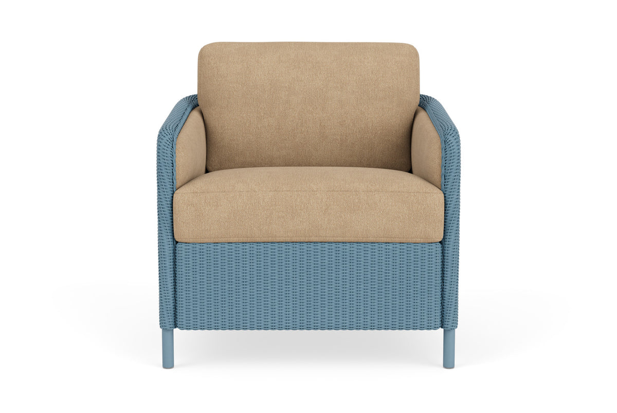 Lloyd Flanders Visions Lounge Chair in Stillwater with Hayden Sand fabric