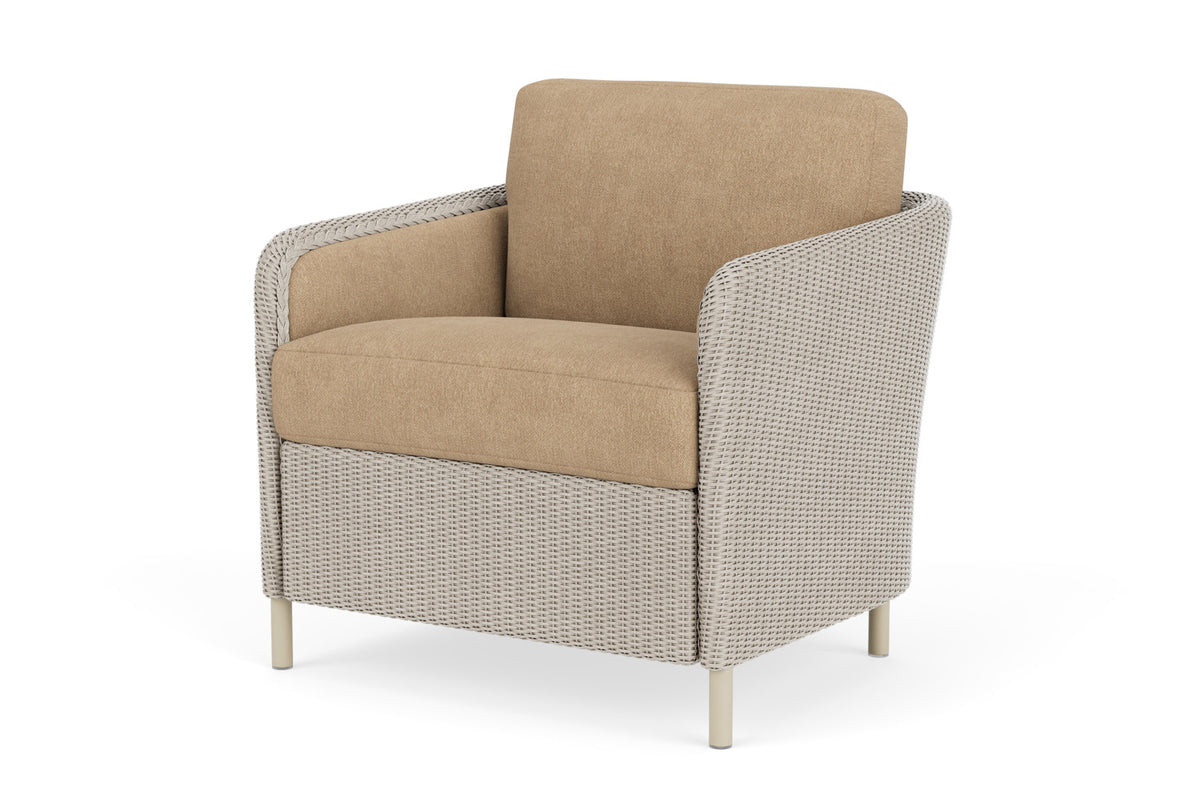 Lloyd Flanders Visions Lounge Chair in Linen with Hayden Sand fabric, view 10