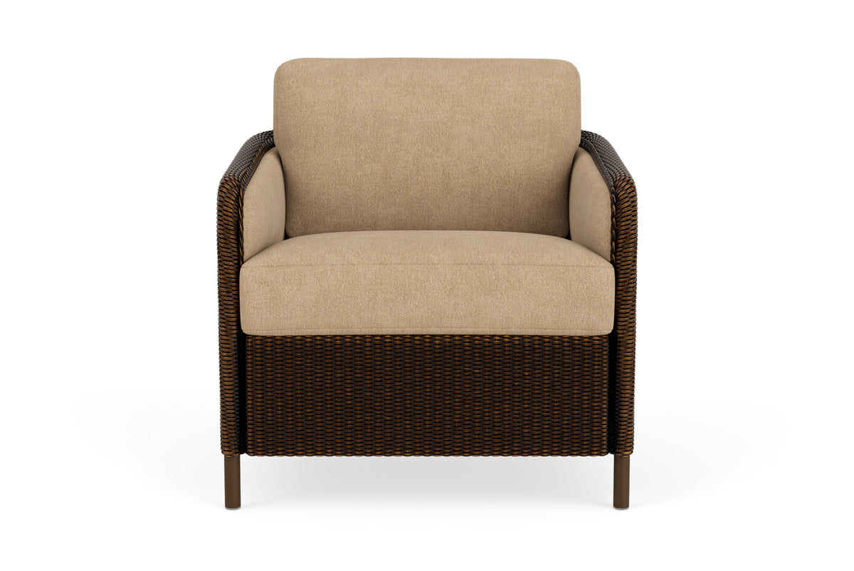 Lloyd Flanders Visions Lounge Chair in Mink with Hayden Sand fabric