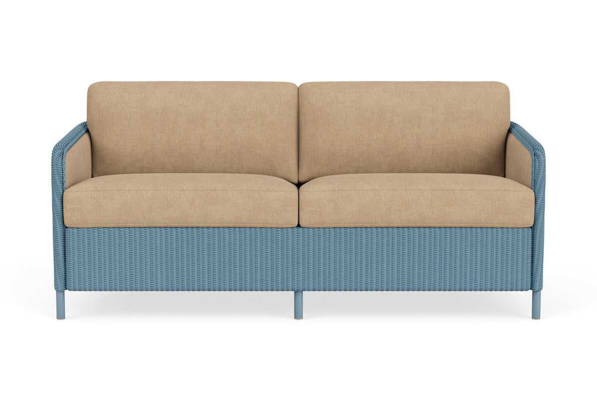 Lloyd Flanders Visions Sofa in Stillwater with Hayden Sand fabric