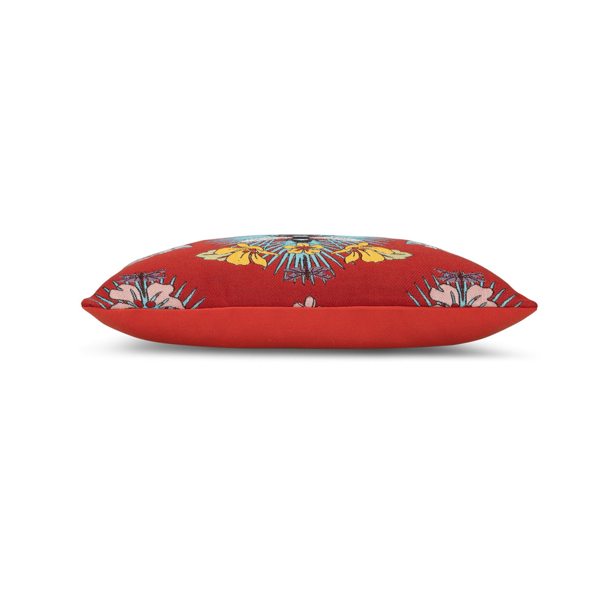 Elaine Smith Tropical Bee Red outdoor pillow, red - view 8