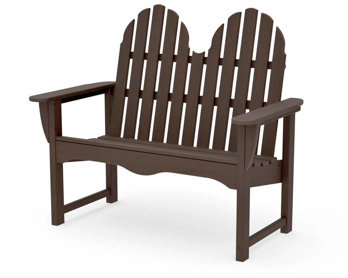 POLYWOOD Classic Adirondack 48" Bench in Kona