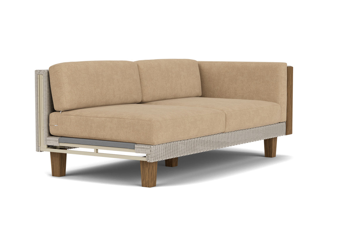 Lloyd Flanders Catalina L-Shaped Sectional in Linen with Hayden Sand fabric, view 3