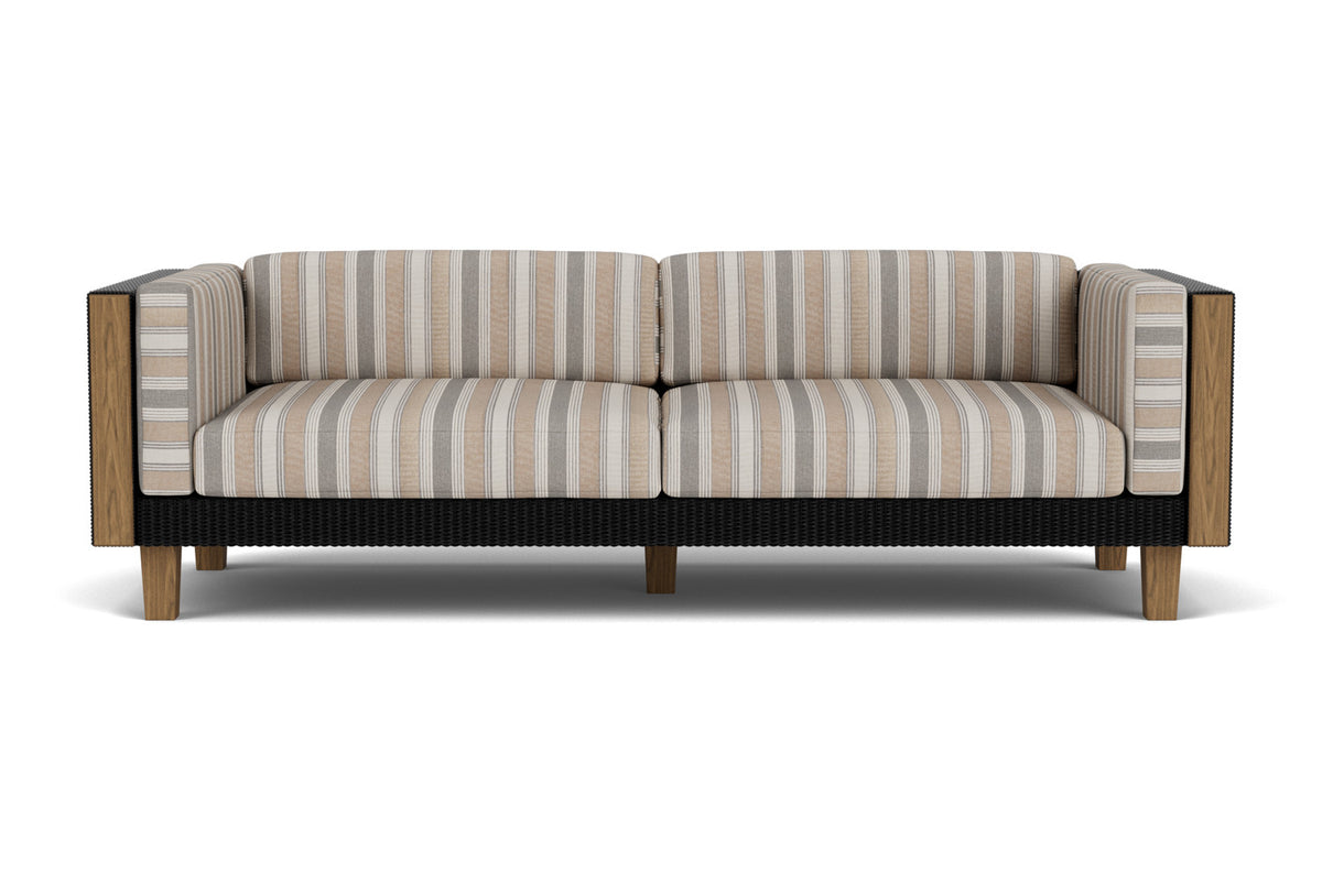 Lloyd Flanders Catalina Sofa in Ebony with Hayden Sand fabric