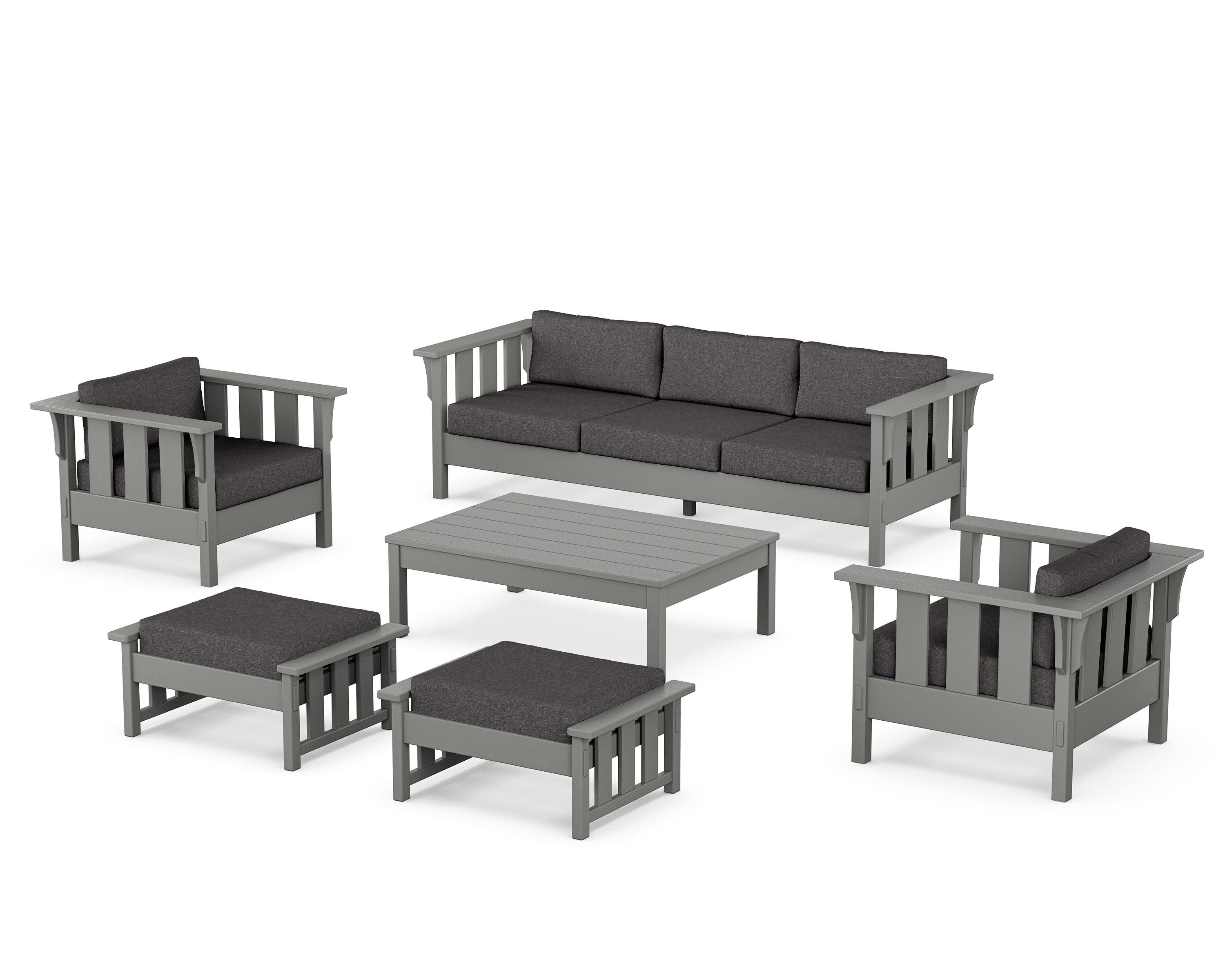 POLYWOOD Acadia 6-Piece Lounge Sofa Set