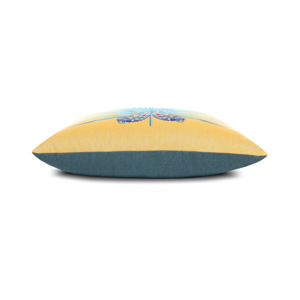 Elaine Smith Chameleon Lagoon 22x22 outdoor pillow, aqua and teal - view 9