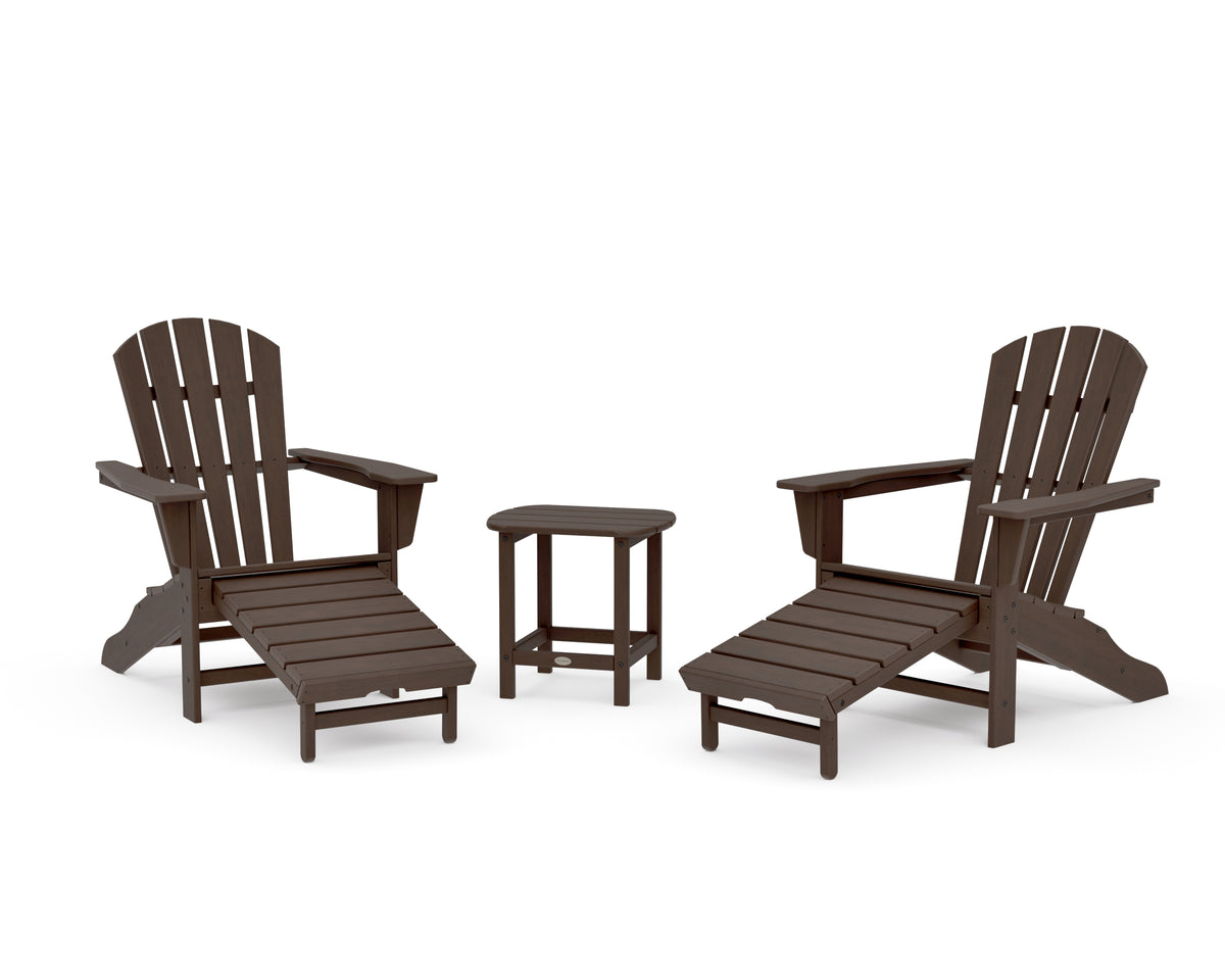 POLYWOOD Palm Coast Ultimate Adirondack 3-Piece Set in Kona