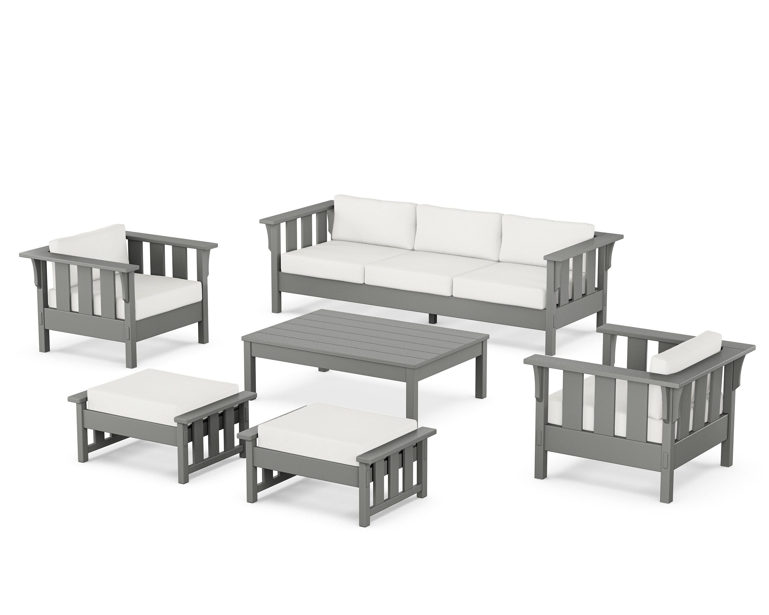 POLYWOOD Acadia 6-Piece Lounge Sofa Set