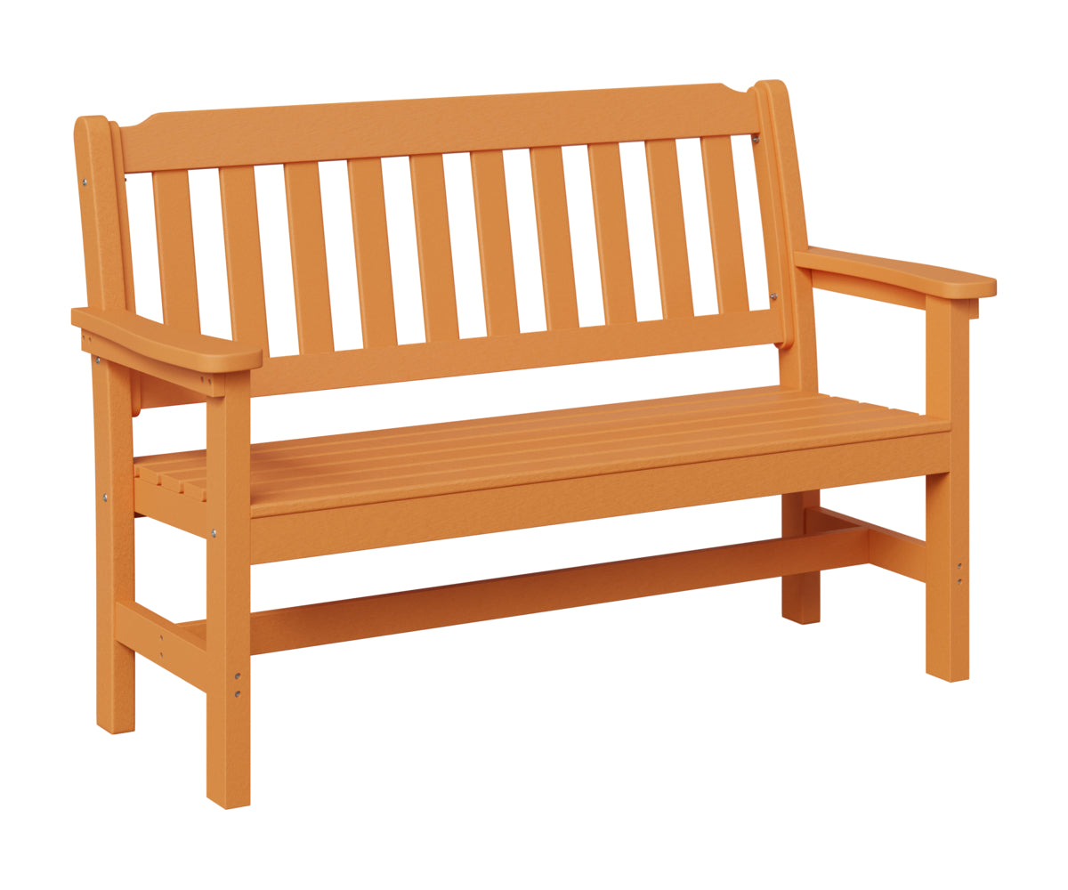 Berlin Gardens Garden Bench in Mango Orange