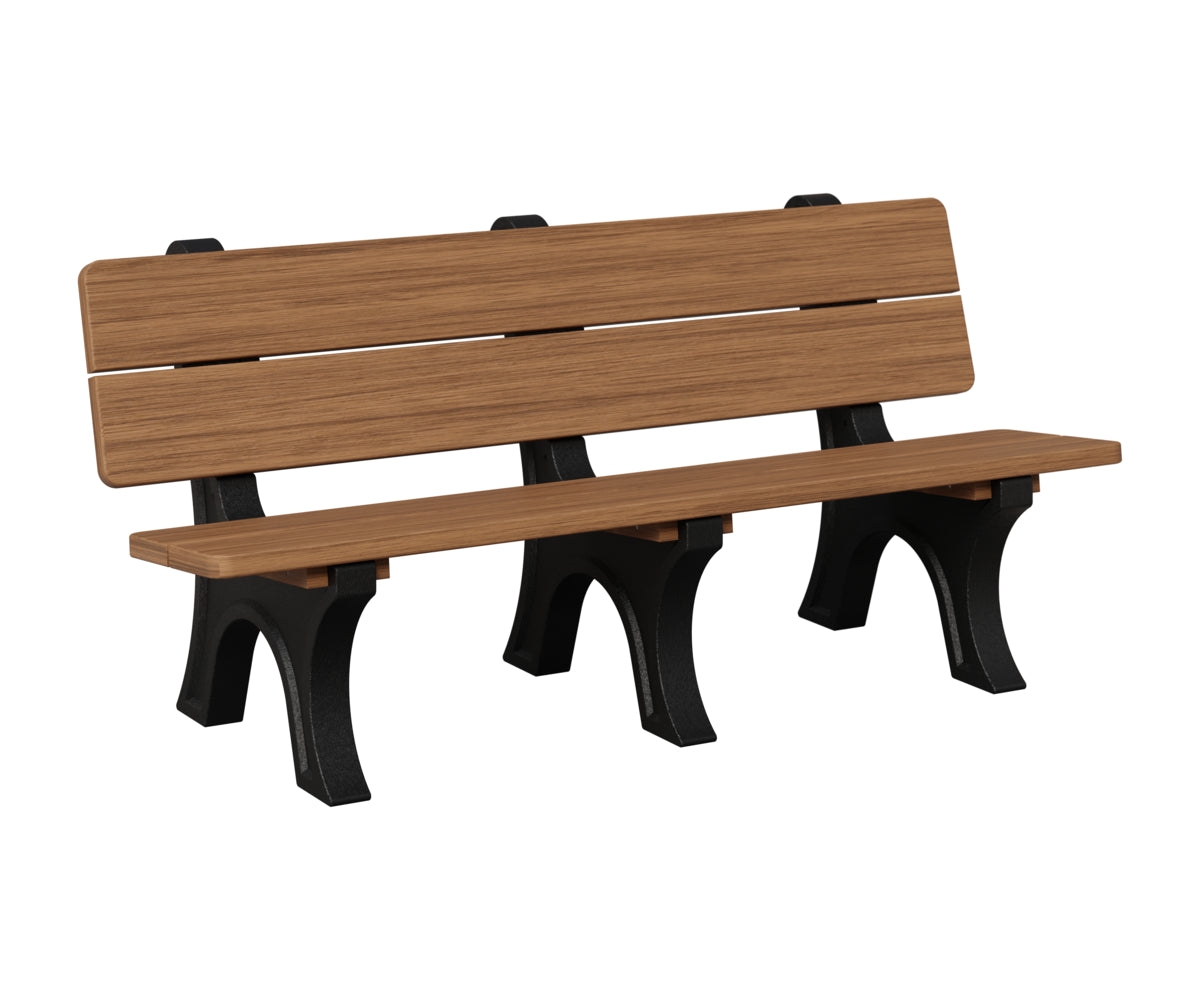 Berlin Gardens Park Bench in Antique Mahogany