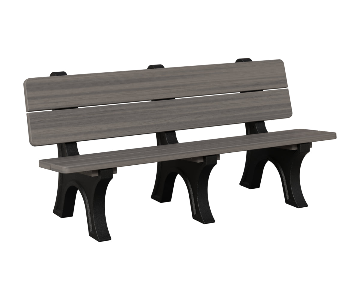 Berlin Gardens Park Bench in Coastal Gray