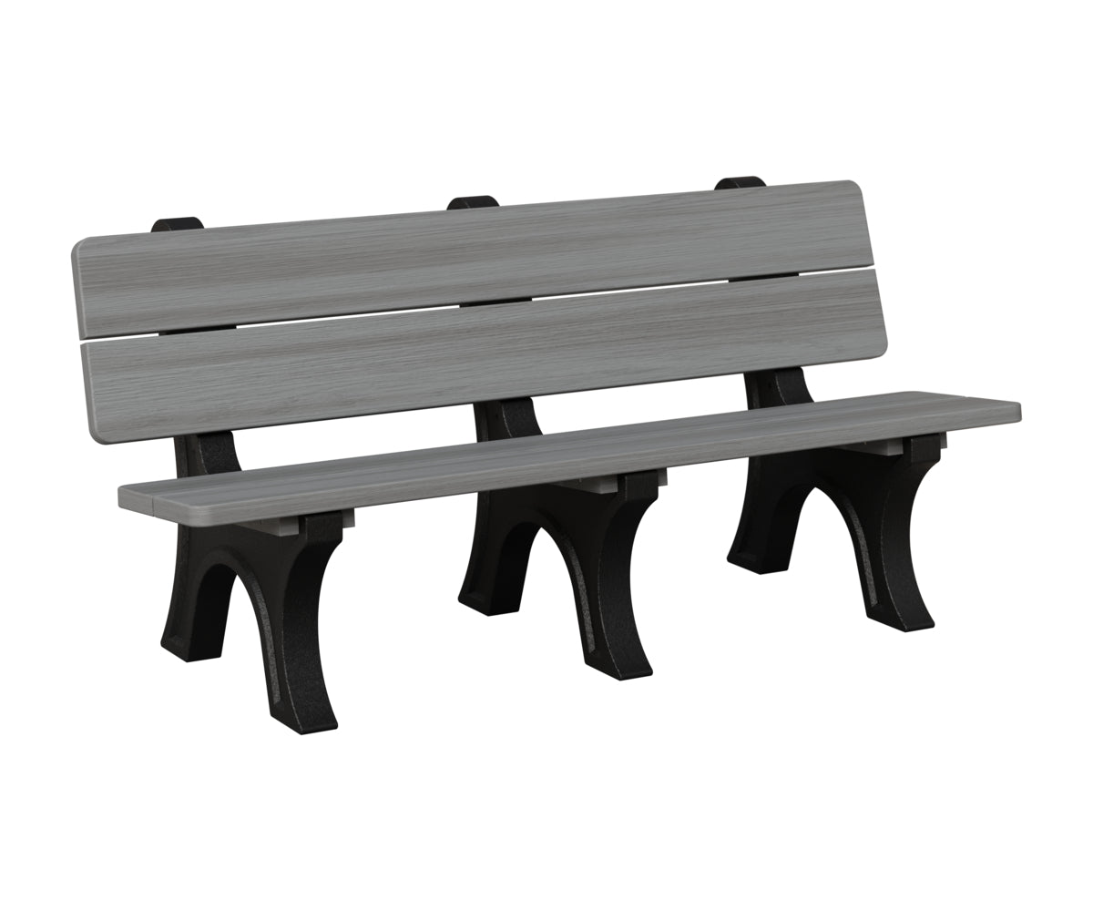Berlin Gardens Park Bench in Driftwood Gray