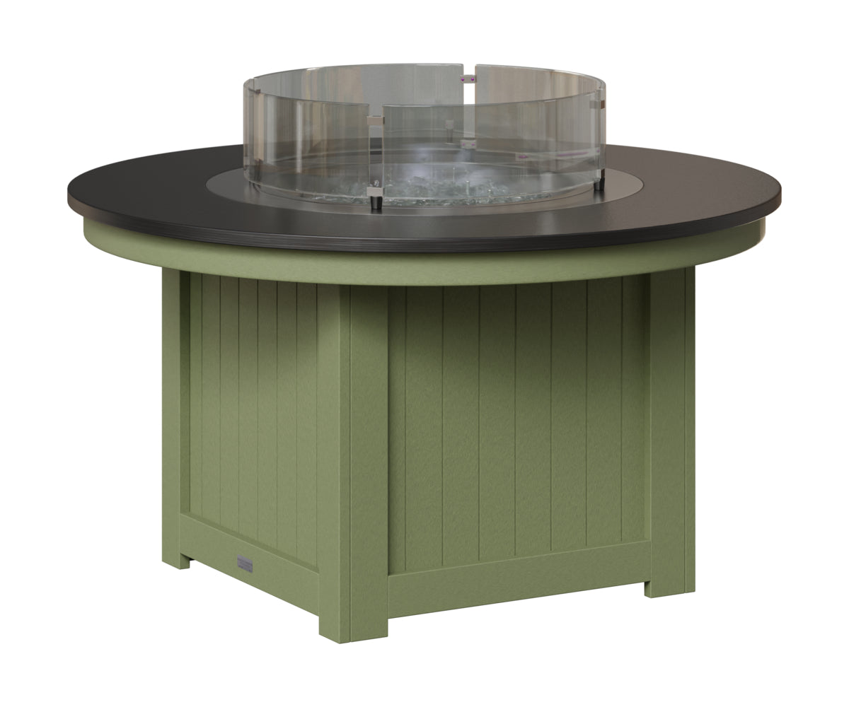 Berlin Gardens Donoma 44" Round Fire Pit in Sage, Hammered Black top