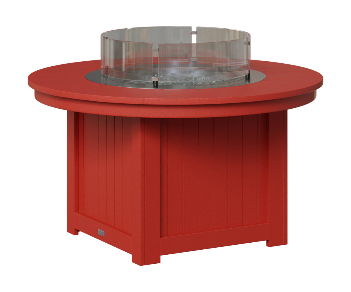 Berlin Gardens Donoma 44" Round Fire Pit in Scarlet Red