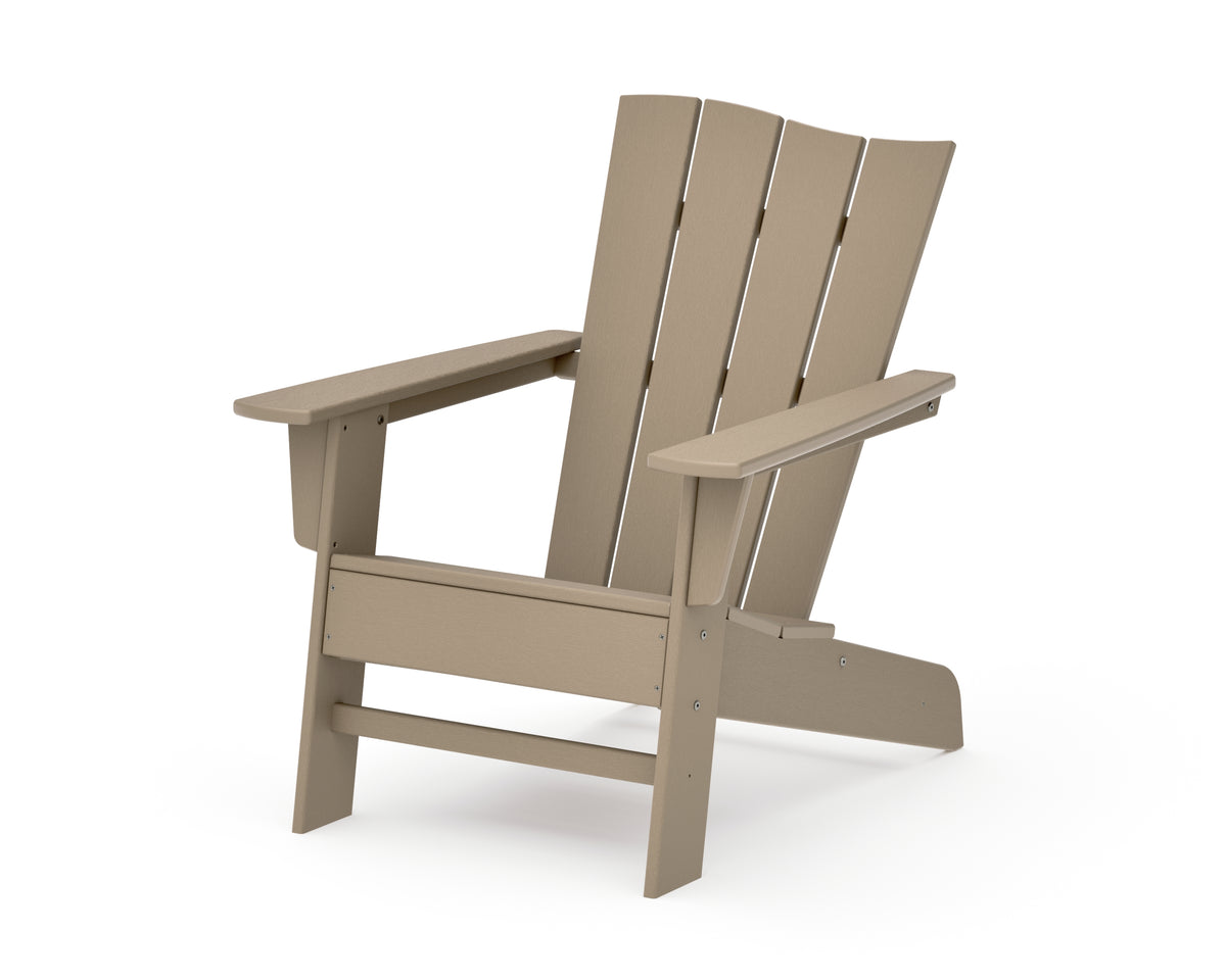 POLYWOOD The Wave Chair Left in Vintage Sahara