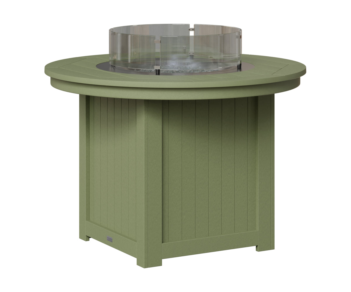 Berlin Gardens Donoma 44" Round Fire Table Dining in Sage