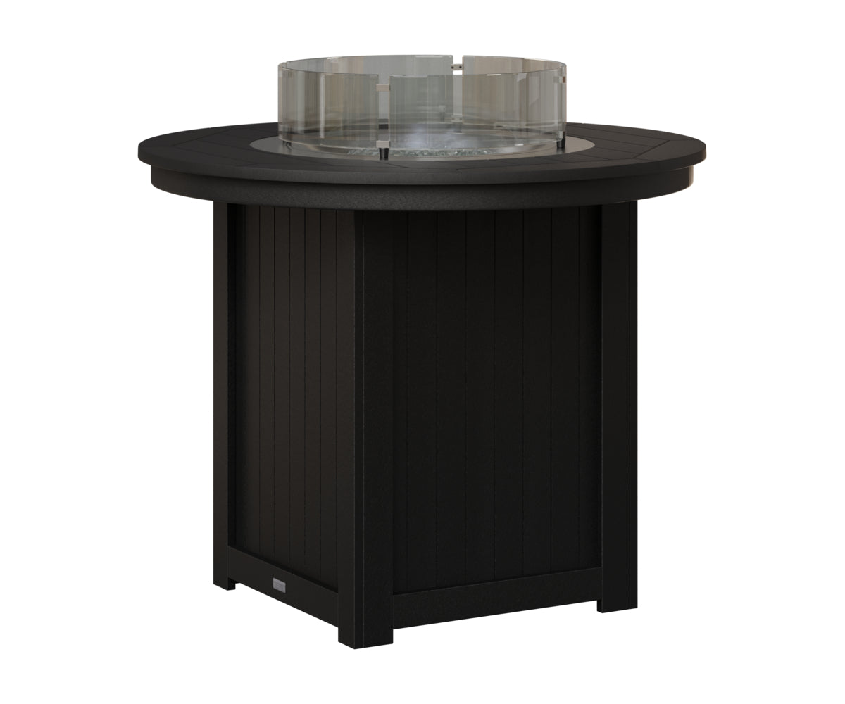 Berlin Gardens Donoma 44" Round Fire Table Counter in Black