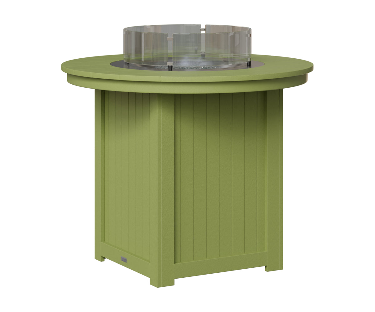 Berlin Gardens Donoma 44" Round Fire Table Counter in Kiwi Green