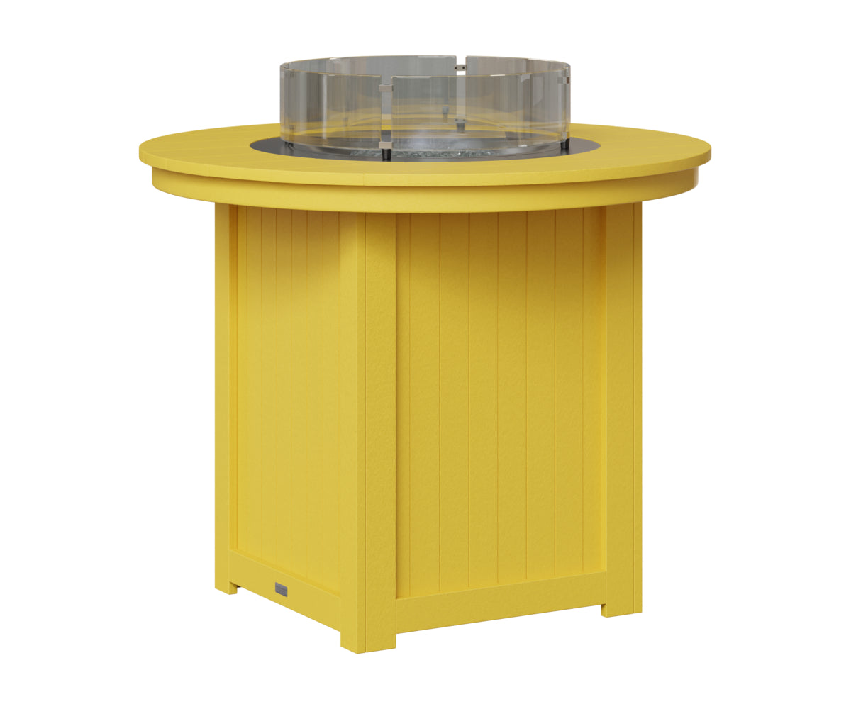 Berlin Gardens Donoma 44" Round Fire Table Counter in Sunburst Yellow