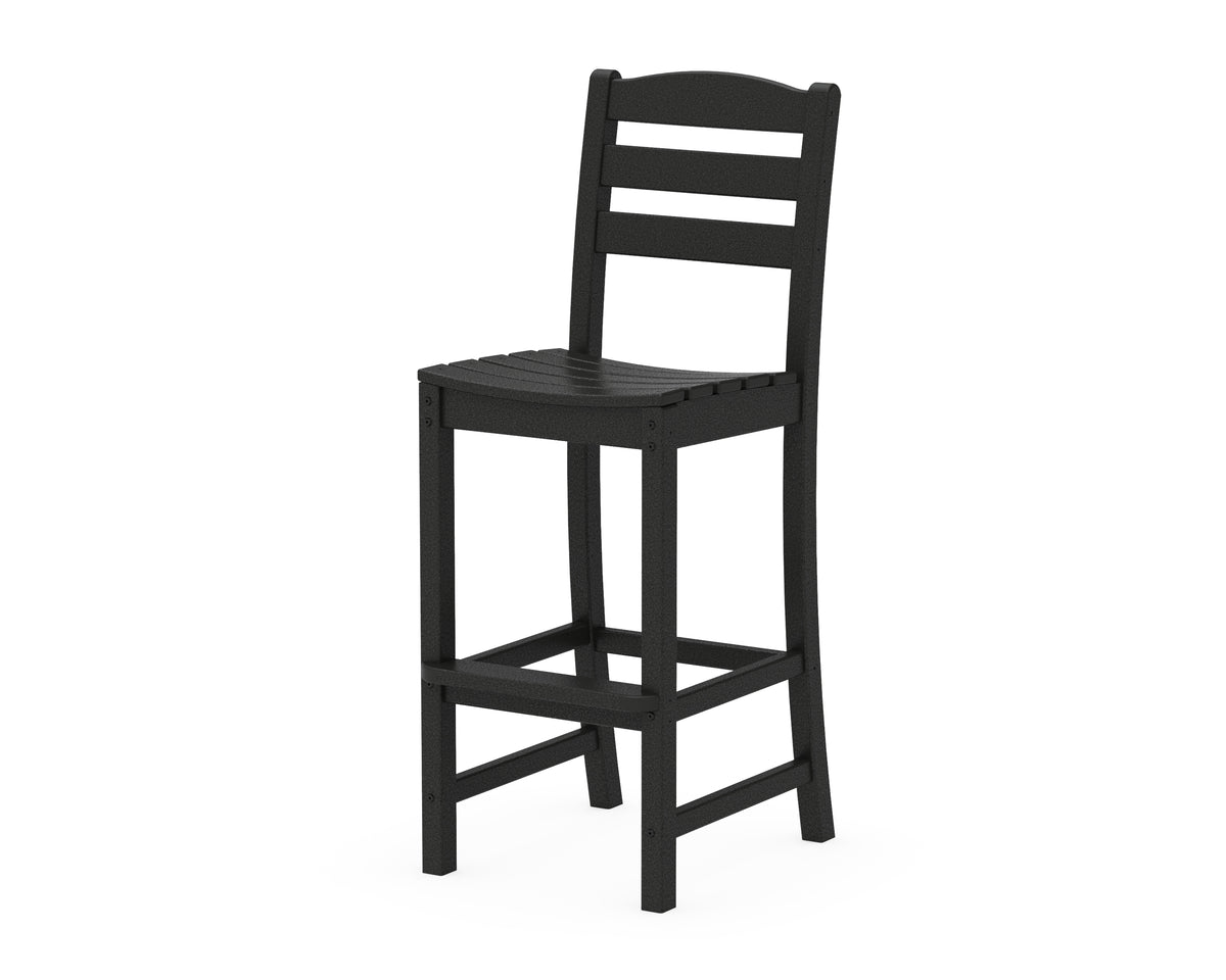 POLYWOOD La Casa Café Bar Side Chair in Black